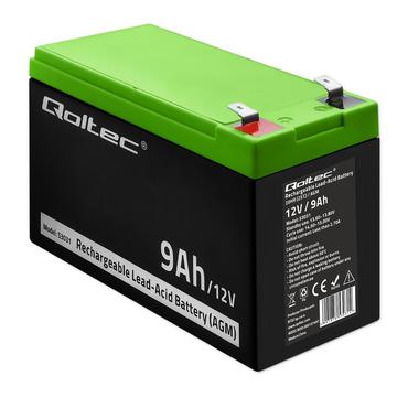 Qoltec - UPS-batteri - Bly-syra - 9 Ah