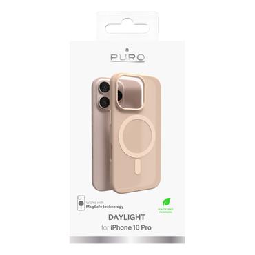 iPhone 16 Pro silicone cover DAYLIGHT, semi-transp., beige