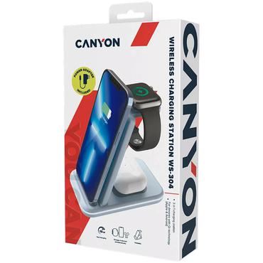 Canyon WS-304 trådløs opladningsstander - 3-i-1 - 15 Watt