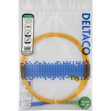 Deltaco SCSC-4-SUA InfiniBand og fiberoptisk kabel 4 m SC Gul
