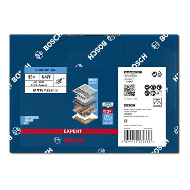 Bosch Expert HD SCM N477 - poleringsfleece - for rustfrit st&aring;l, ikke-jernholdigt metal, st&aring;lark, mal p&aring; tr&aelig;