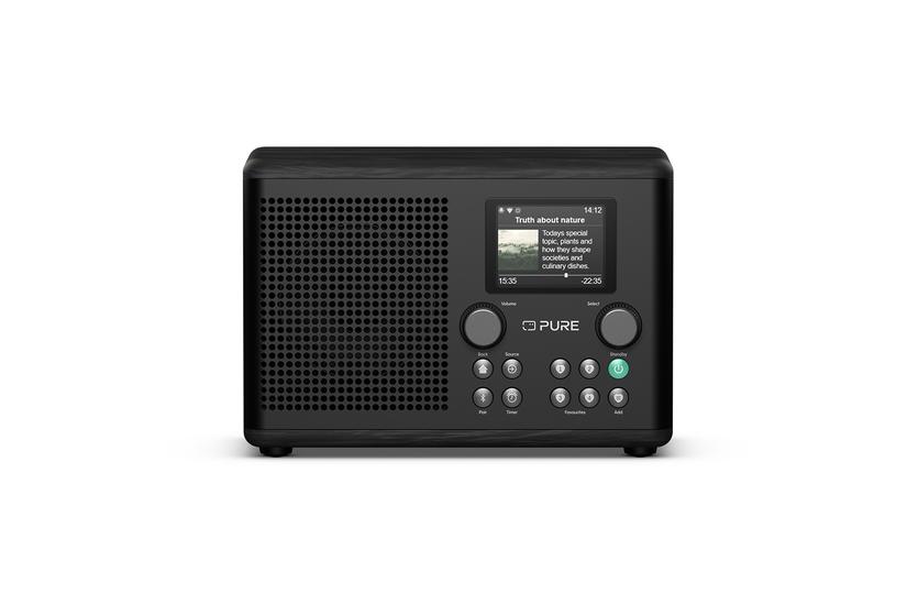 Pure Acoustics Radio - DAB+, FM, Internet radio - 10 W - Sort ask - Vekselstrøm - 1.2 g