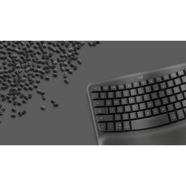 Logitech Ergo Series - tangentbord - QWERTZ - tysk - grafit Inmatningsenhet