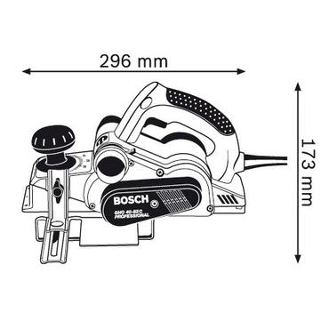 Bosch GHO 40-82 C Professional - hyvelmaskin - 850 W - 82 mm