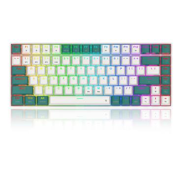 REDRAGON K678WG-RGB-PRO Singed tastatur USB + RF Wireless + Bluetooth Hvid