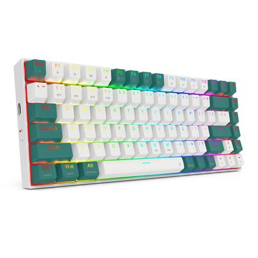 REDRAGON K678WG-RGB-PRO Singed tastatur USB + RF Wireless + Bluetooth Hvid