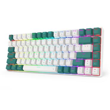 REDRAGON K678WG-RGB-PRO Singed tastatur USB + RF Wireless + Bluetooth Hvid