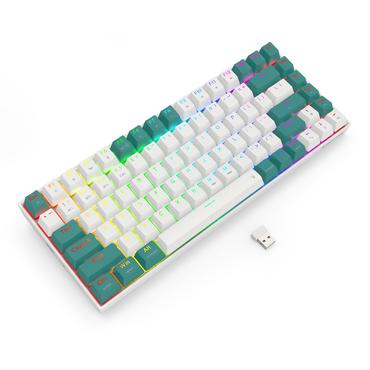 REDRAGON K678WG-RGB-PRO Singed tastatur USB + RF Wireless + Bluetooth Hvid