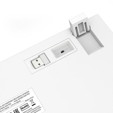 REDRAGON K678WG-RGB-PRO Singed tastatur USB + RF Wireless + Bluetooth Hvid