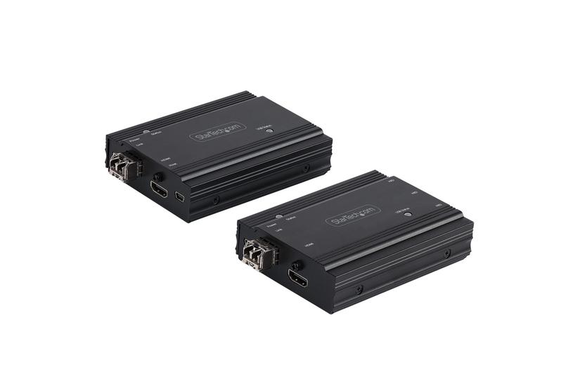 StarTech.com 4K HDMI KVM-förlängare över fiber - HDMI-video och USB-fjärrkontroll för KVM-omkopplare/-konsol - upp till 300 m (MultiMode) - 2x 10G MMF SFP+-moduler - KVM-förlängningssats (TX / RX) - förlängare för tangentbord/video/mus/ljud - 10GbE