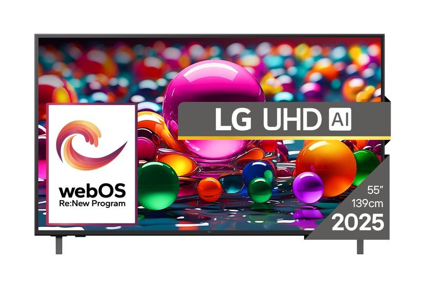 LG UHD AI 55UA75003LA TV 139,7 cm (55") 4K Ultra HD Smart TV Wi-Fi Sort