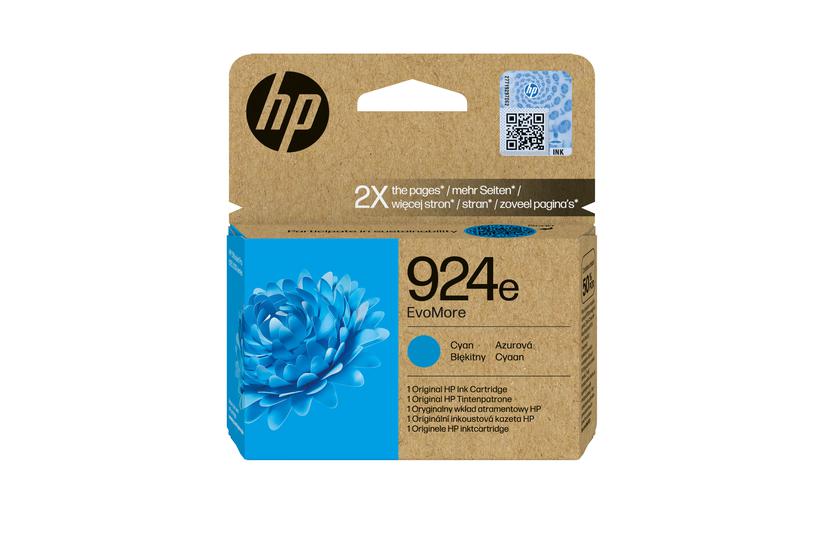 HP Original 924e EvoMore-blækpatron, cyan