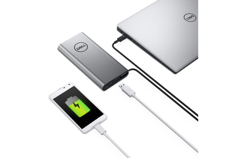 Dell Notebook Power Bank Plus PW7018LC - extern batteripaket / strömadapter - Li-Ion - 65 Wh - med Dell E5 65-Watt USB-C AC-adapter (Danmark) med 1 m nätsladd