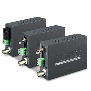 PLANET VF-101G-KIT netværksomformer til medie Sort