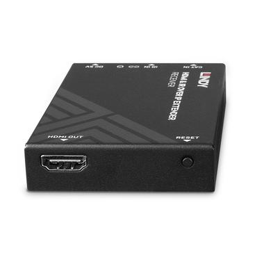 Lindy HDMI & IR &uuml;ber IP Receiver F&uuml;gt einem bestehenden Extendersystem (38398) einen weiteren Receiver zum Aufsetzen gr&ouml;&szlig;erer netzwerkbasierter Signalverteilungs-Szenarien hinzu (38399)