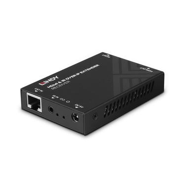 Lindy HDMI & IR &uuml;ber IP Receiver F&uuml;gt einem bestehenden Extendersystem (38398) einen weiteren Receiver zum Aufsetzen gr&ouml;&szlig;erer netzwerkbasierter Signalverteilungs-Szenarien hinzu (38399)