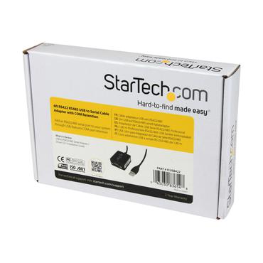 StarTech.com 6 ft Professional RS422/485 USB Serial Cable Adapter w/ COM Retention (ICUSB422)