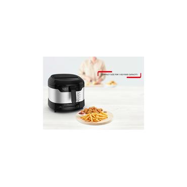 Tefal Uno FF215D Enkelt 1,8 L Enkeltstående 1600 W Frituregryde Sort, Rustfrit stål