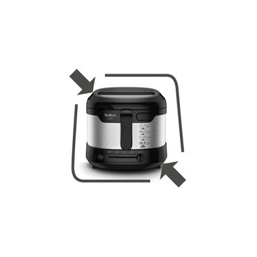 Tefal Uno FF215D Enkelt 1,8 L Enkeltstående 1600 W Frituregryde Sort, Rustfrit stål