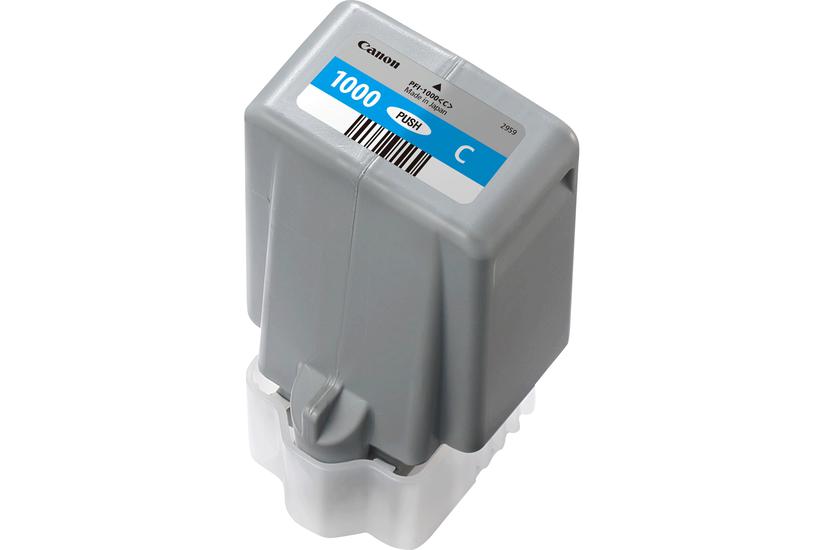 Canon PFI-1000 C - cyan - original - bl&aelig;kbeh&aring;llare