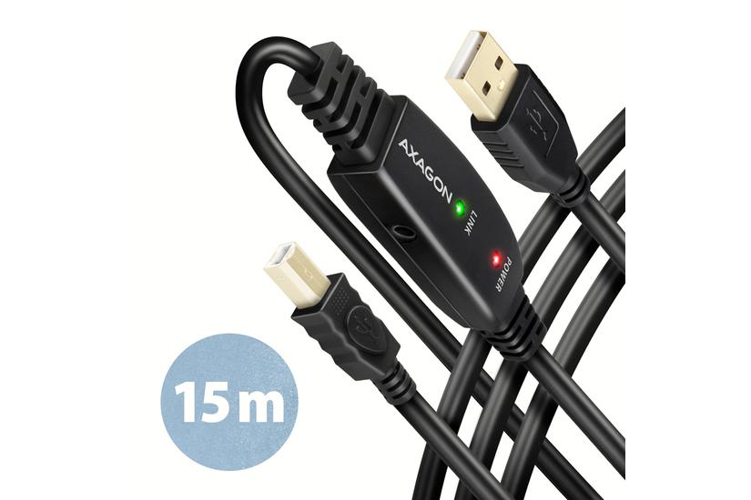 *AXAGON ADR-215B USB 2.0 A-M -> B-M act 15m cabl