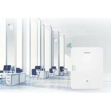 Yealink W80DM - basestation til trådløs telefon / basestation til VoIP-telefon med opkalds-ID - 3-vejs opkaldskapacitet