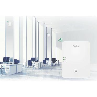 Yealink W80DM - basestation til trådløs telefon / basestation til VoIP-telefon med opkalds-ID - 3-vejs opkaldskapacitet