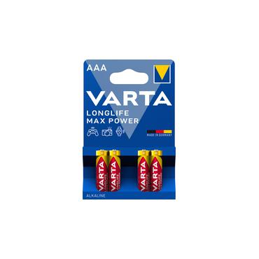 Varta Longlife Max Power 4703 batteri - 4 x AAA - Alkalisk
