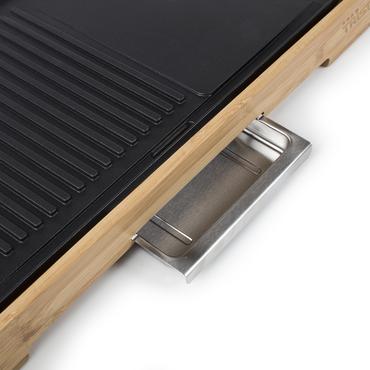 Tristar BP-2641 barbecue & grill Bordplade Elektrisk Bamboo, Sort 2200 W