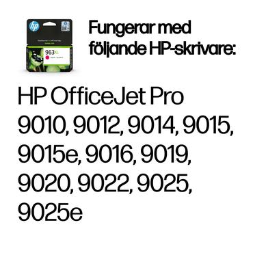 HP 963XL Original Ink-blækpatron med høj kapacitet, magenta