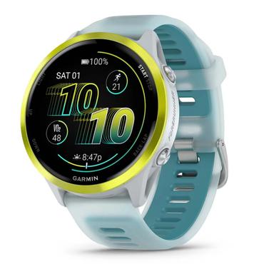 Garmin Forerunner 570 3,56 cm (1.4") AMOLED 47 mm Digital 454 x 454 pixel Berøringsskærm Hvid, Gul Wi-Fi GPS (satellit)