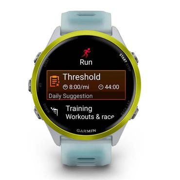 Garmin Forerunner 570 3,56 cm (1.4") AMOLED 47 mm Digital 454 x 454 pixel Berøringsskærm Hvid, Gul Wi-Fi GPS (satellit)