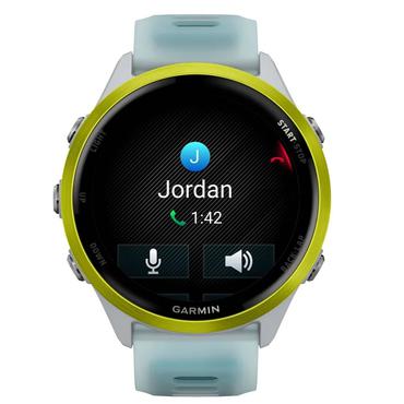 Garmin Forerunner 570 3,56 cm (1.4") AMOLED 47 mm Digital 454 x 454 pixel Berøringsskærm Hvid, Gul Wi-Fi GPS (satellit)