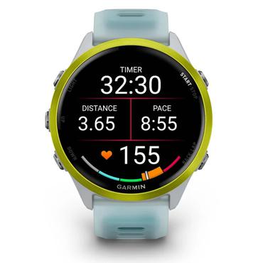 Garmin Forerunner 570 3,56 cm (1.4") AMOLED 47 mm Digital 454 x 454 pixel Berøringsskærm Hvid, Gul Wi-Fi GPS (satellit)
