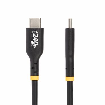 StarTech.com 1m USB C Charging Cable, USB-IF Certified USB-C Cable, 240W - USB Type-C kabel - 24 pin USB-C til 24 pin USB-C - 1 m