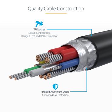 StarTech.com 1m USB C Charging Cable, USB-IF Certified USB-C Cable, 240W - USB Type-C kabel - 24 pin USB-C til 24 pin USB-C - 1 m
