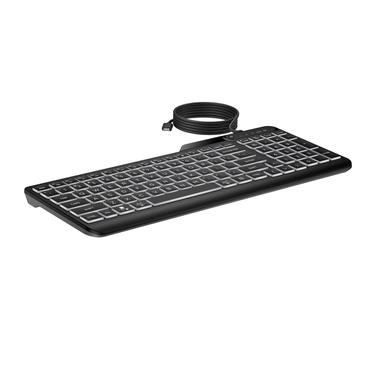 HP 400 - tastatur - multi-enhed, kompakt, 2-zoners layout, lav profil tastetryk, 12 programmerbare knapper compact - sort Indgangsudstyr