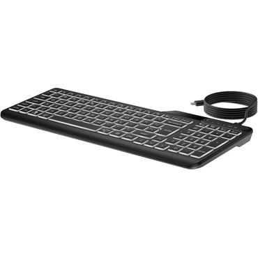 HP 400 - tastatur - multi-enhed, kompakt, 2-zoners layout, lav profil tastetryk, 12 programmerbare knapper compact - sort Indgangsudstyr