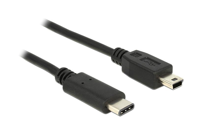 Delock - USB typ C-kabel - 24 pin USB-C till mini-USB typ B - 50 cm