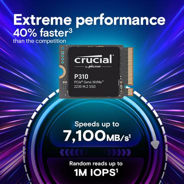 Crucial CT1000P310SSD2 intern solid state drev 1 TB M.2 PCI Express 4.0 NVMe