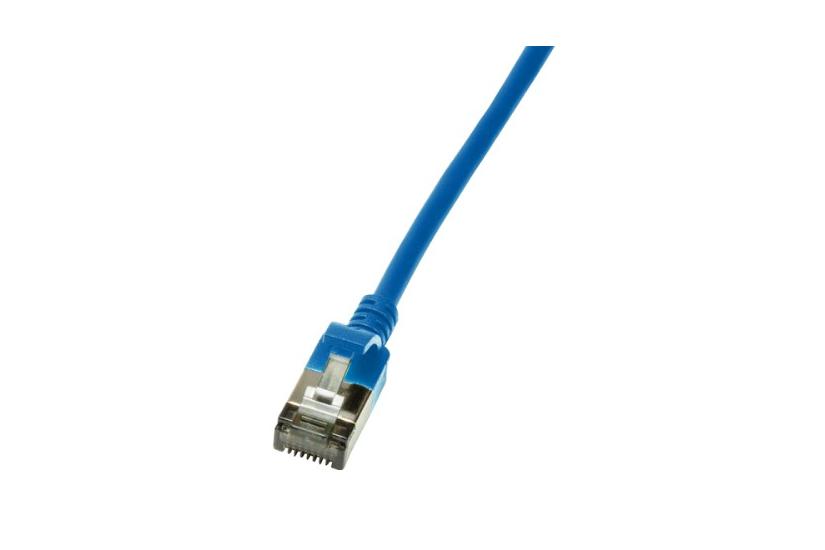 LogiLink Slim U/FTP netv&aelig;rkskabel Bl&aring; 2 m Cat6a U/FTP (STP)