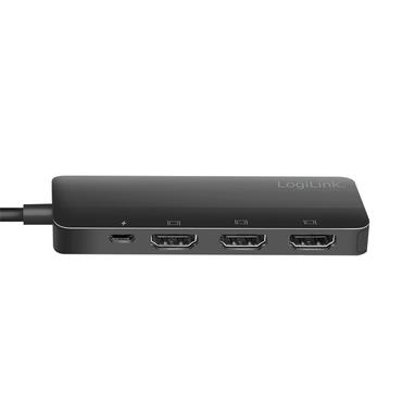 Adapter DisplayPort Splitter DP > 3x HDMI 4K/60Hz 0,17m LogiLink