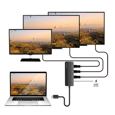 Adapter DisplayPort Splitter DP > 3x HDMI 4K/60Hz 0,17m LogiLink