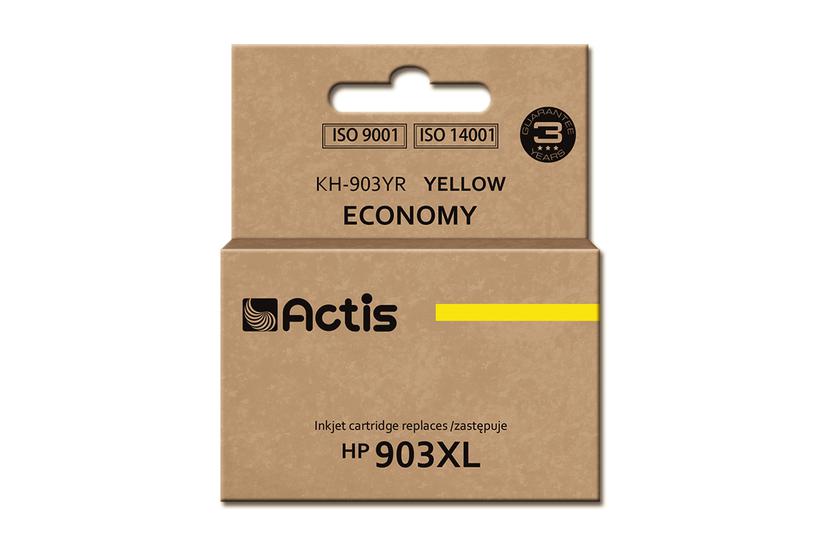 Actis KH-903YR bl&aelig;k (erstatning HP 903XL T6M11AE; Standard; 12 ml; gul) - Ny chip