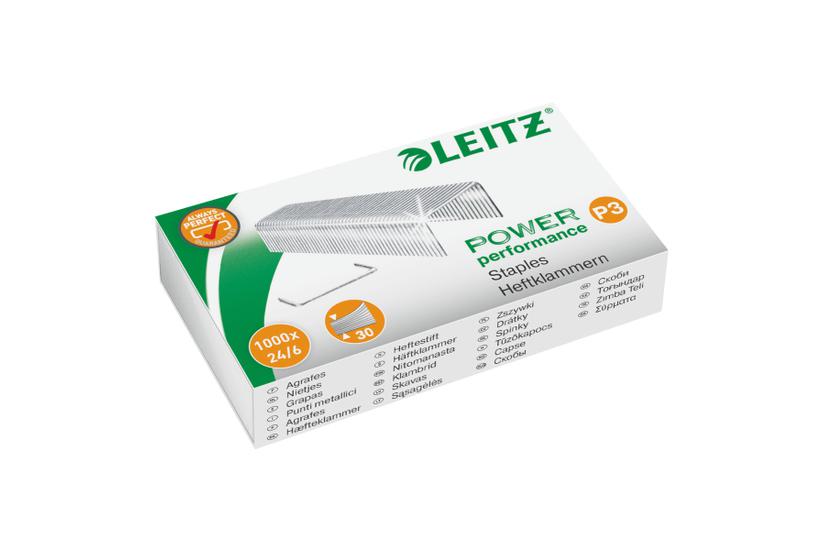 Leitz H&aelig;fteklammer Power Performance P3 24/6 &aelig;ske a 1000