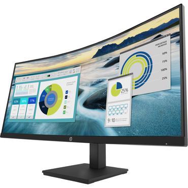 HP P34hc G4 skärm - LED-bakgrundsbelysning - 34" - VA - 5ms - WQHD 3440x1440 vid 60Hz