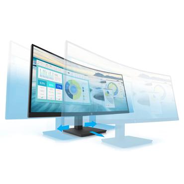 HP P34hc G4 skärm - LED-bakgrundsbelysning - 34" - VA - 5ms - WQHD 3440x1440 vid 60Hz