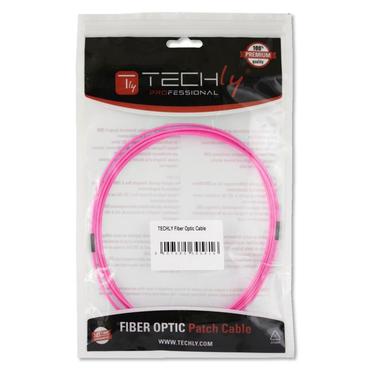 Techly LC M-M 20m InfiniBand og fiberoptisk kabel Fuchsia