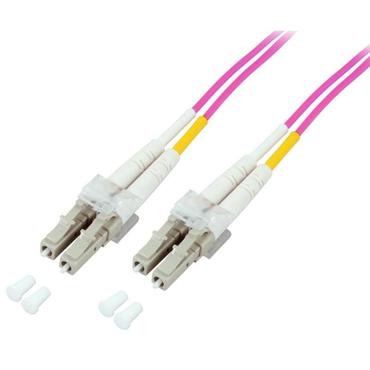 Techly LC M-M 20m InfiniBand og fiberoptisk kabel Fuchsia