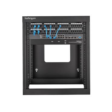 StarTech.com 12U Hinged Open Frame Wall Mount Server Rack